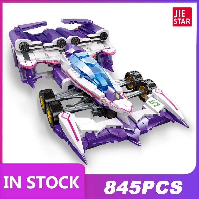 Newest 92029 High-tech Aoi Ogre An-21 Static Ricing Car Formula One Moc 92003 Technical Bricks Model Buliding Block Toys 845pcs