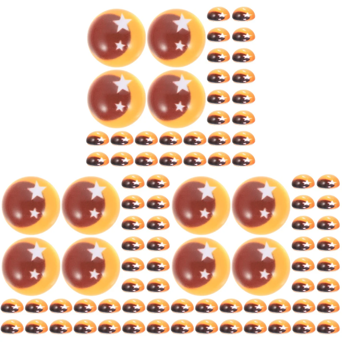 

150 Glass DIY Eyeball Decors Glass Round Eyeballs DIY Making Supplies