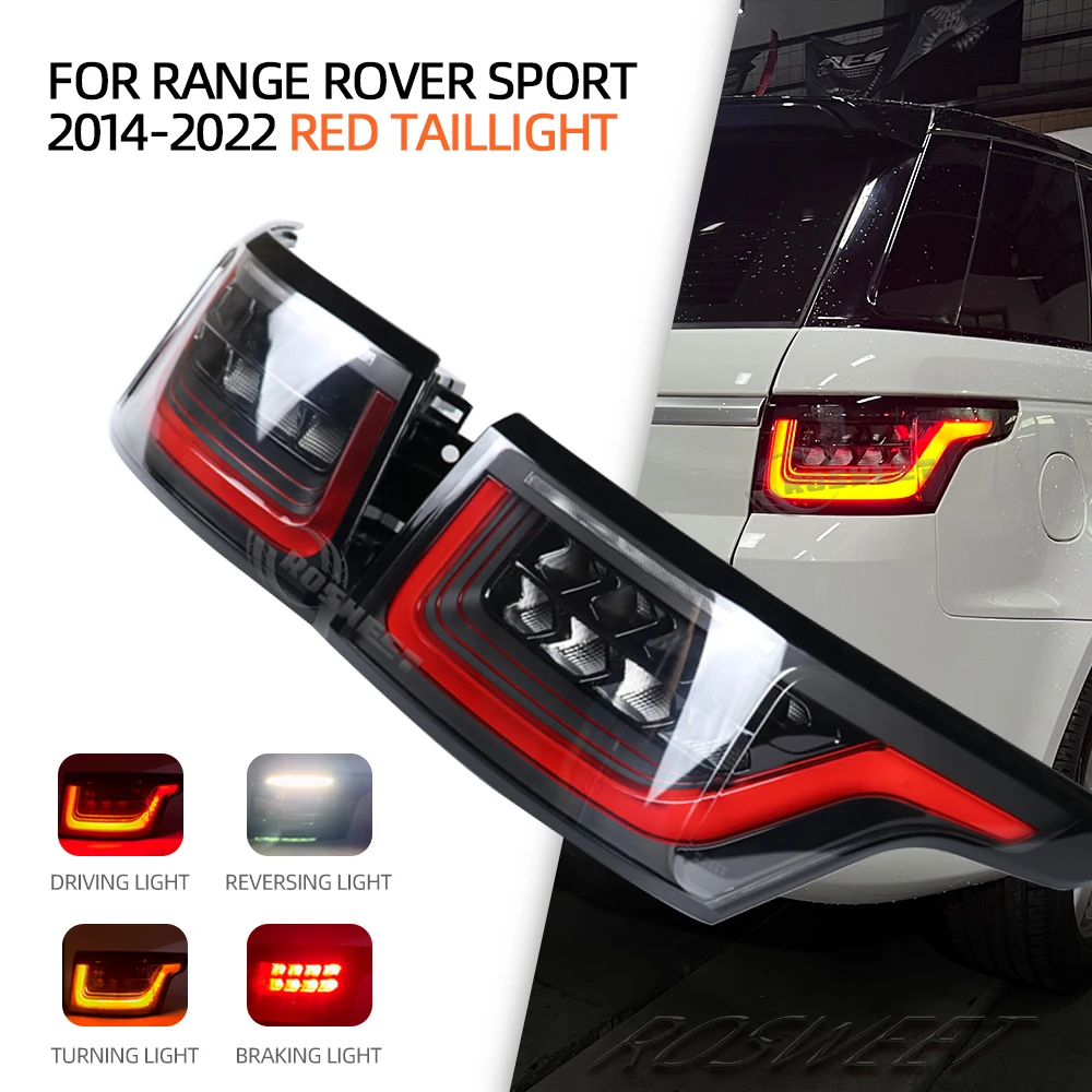 Фото 1 шт. левый/правый задний фонарь для Land Rover Range Rover Sport 2014-2022, стоп-сигнал заднего хода, динамический светодиодный указатель поворота №1