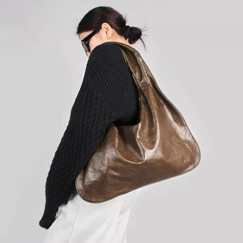 Модная складная текстурированная сумка-облако в Европе и США простая