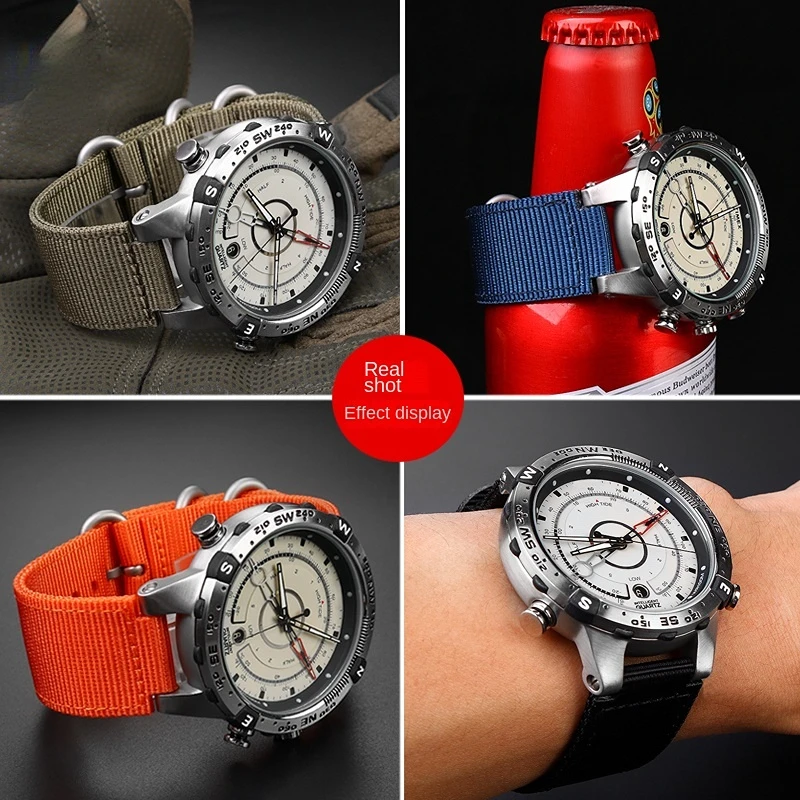 Фото Ремешок металлический выпуклый нейлоновый 24*16 мм для часов TIMEX дышащий, T2N721 T2N720 TW2T76500 TW2T76300 №4
