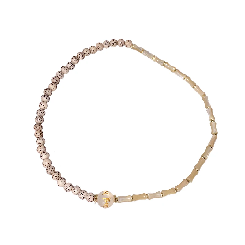 e sześć słów bransoletka z koralików Mantra dla kobiet - nowa biżuteria warstwowa w stylu chińskim.