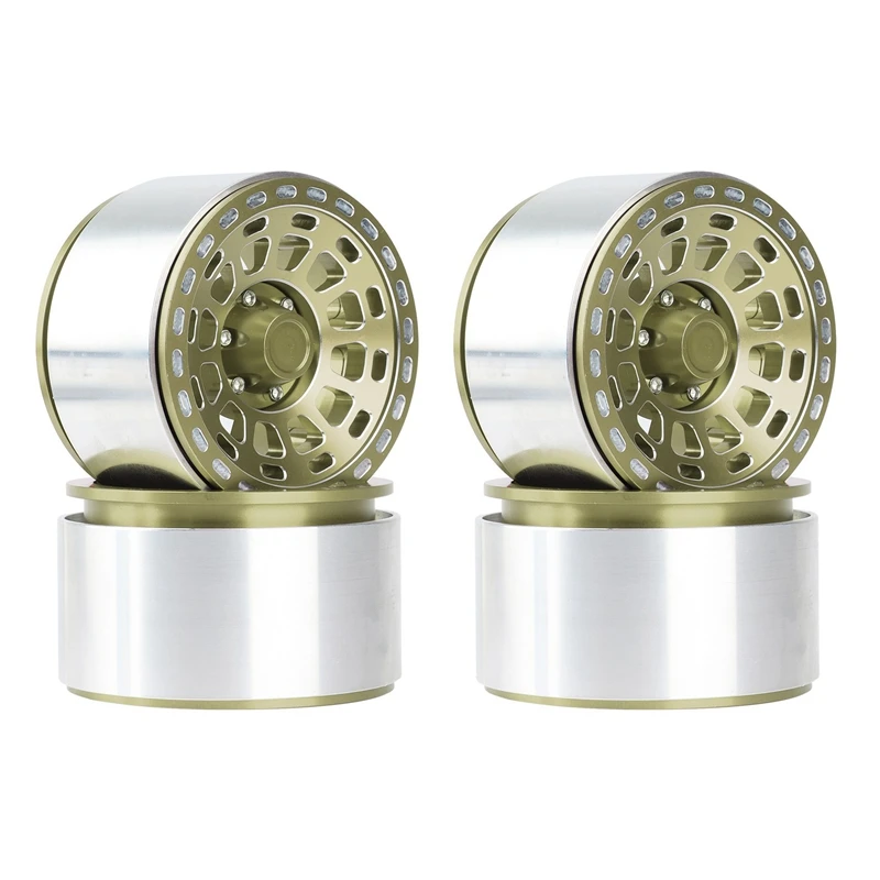 

4PCS Metal 2.9 Inch Beadlock Wheel Rim Hub For 1/6 RC Crawler Car Axial SCX6 AXI05000 JEEP JLU Upgrades Parts