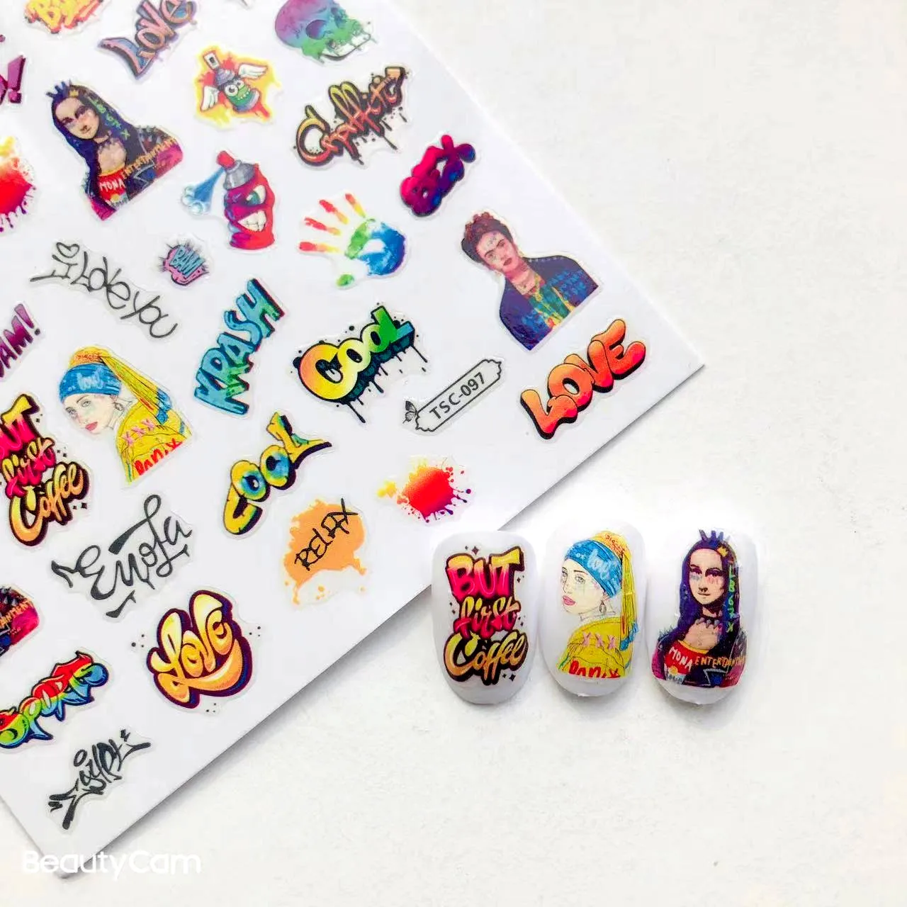 

TSC-97 ARTLINE serie movie film DESIGNS COOL 3d nail art stickers decal silder template diy nail tool decorations