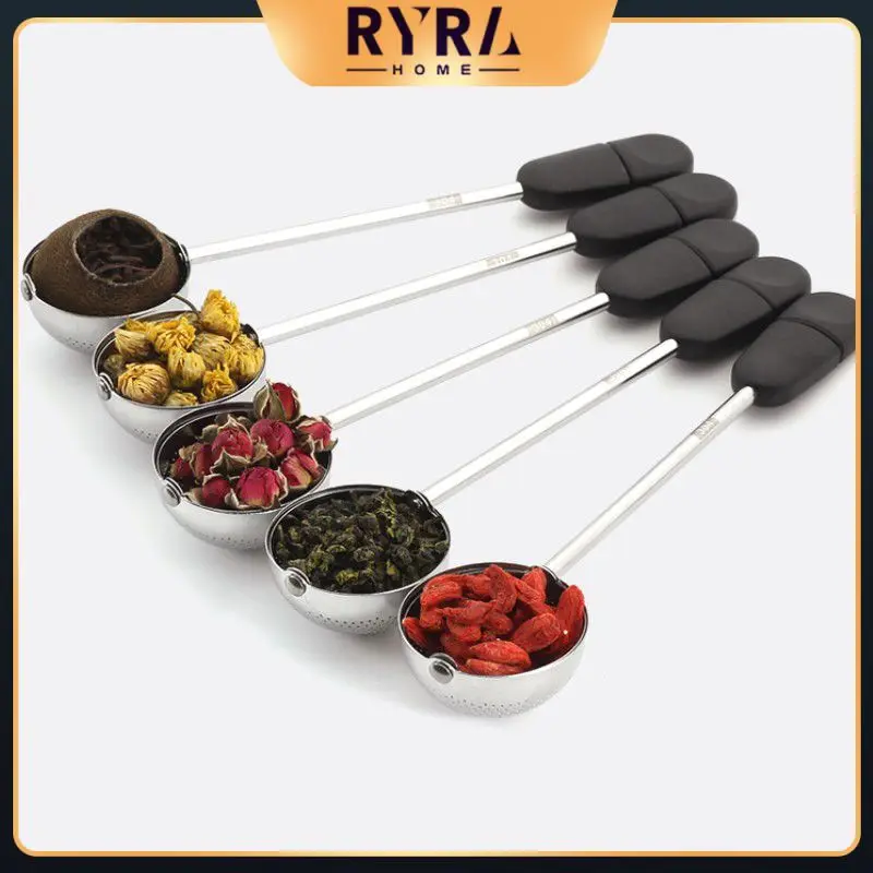 

Coffee Herb Spice Tea Diffuser Reusable Multifunction Tea Infuser Ball With Soft Handle Portable Teapot Teaware Tea Bags