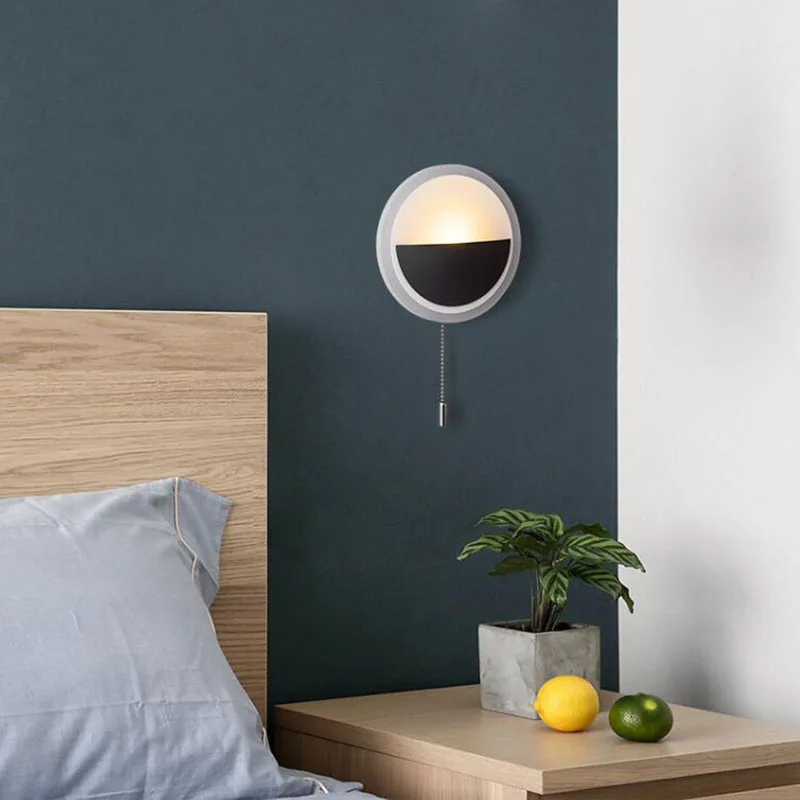 Светодиодные Настенные светильники, современный прикроватный светильник для чтения и книг, лампа для спальни, коридора, коридора, прохода, бра с выключателем, 6 Вт