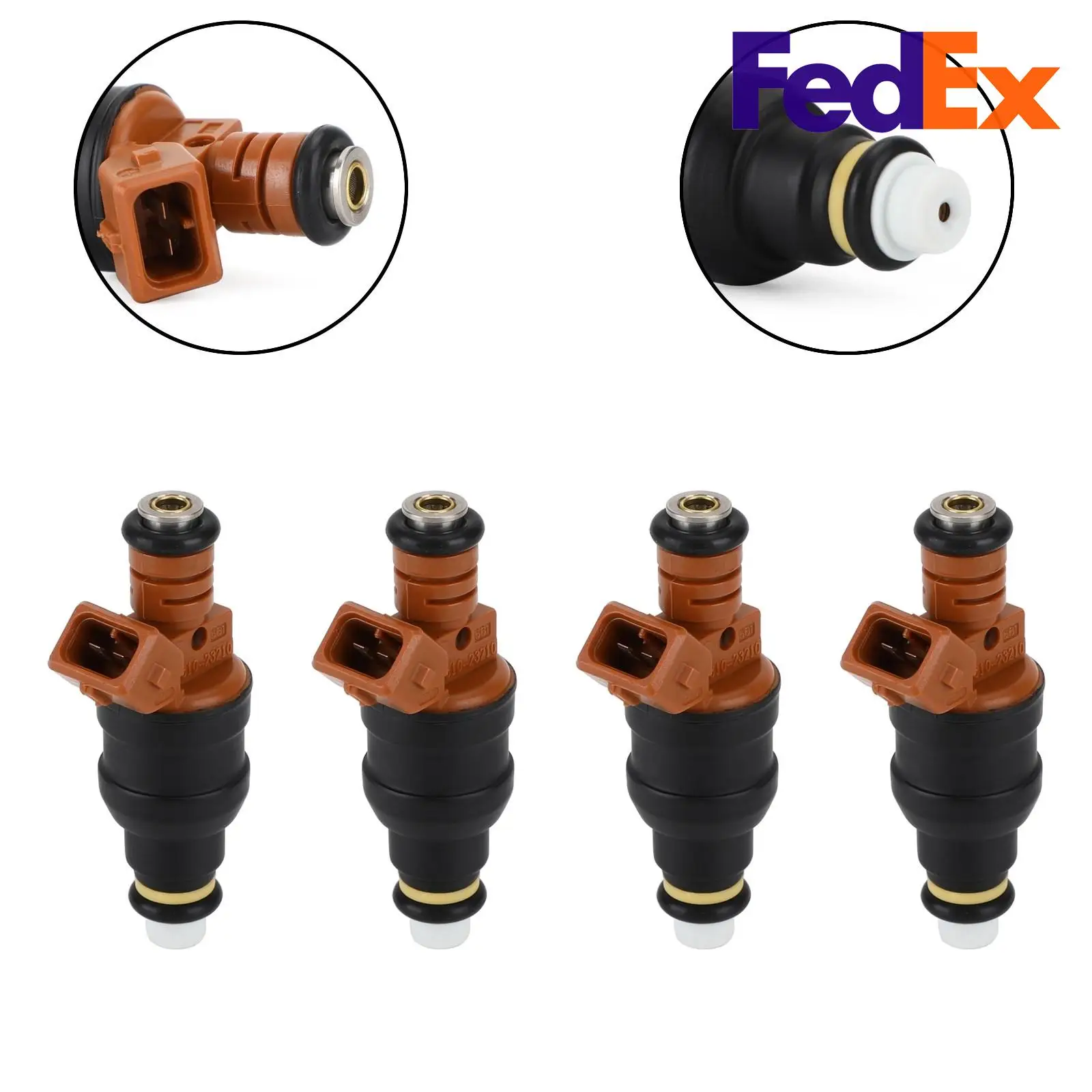 

Artudatech 4Pcs Fuel Injectors Fit For Hyundai Tiburon 2.0L I4 1998-2001 Elantra 1999-2000 335310-23210 Car Auto Parts