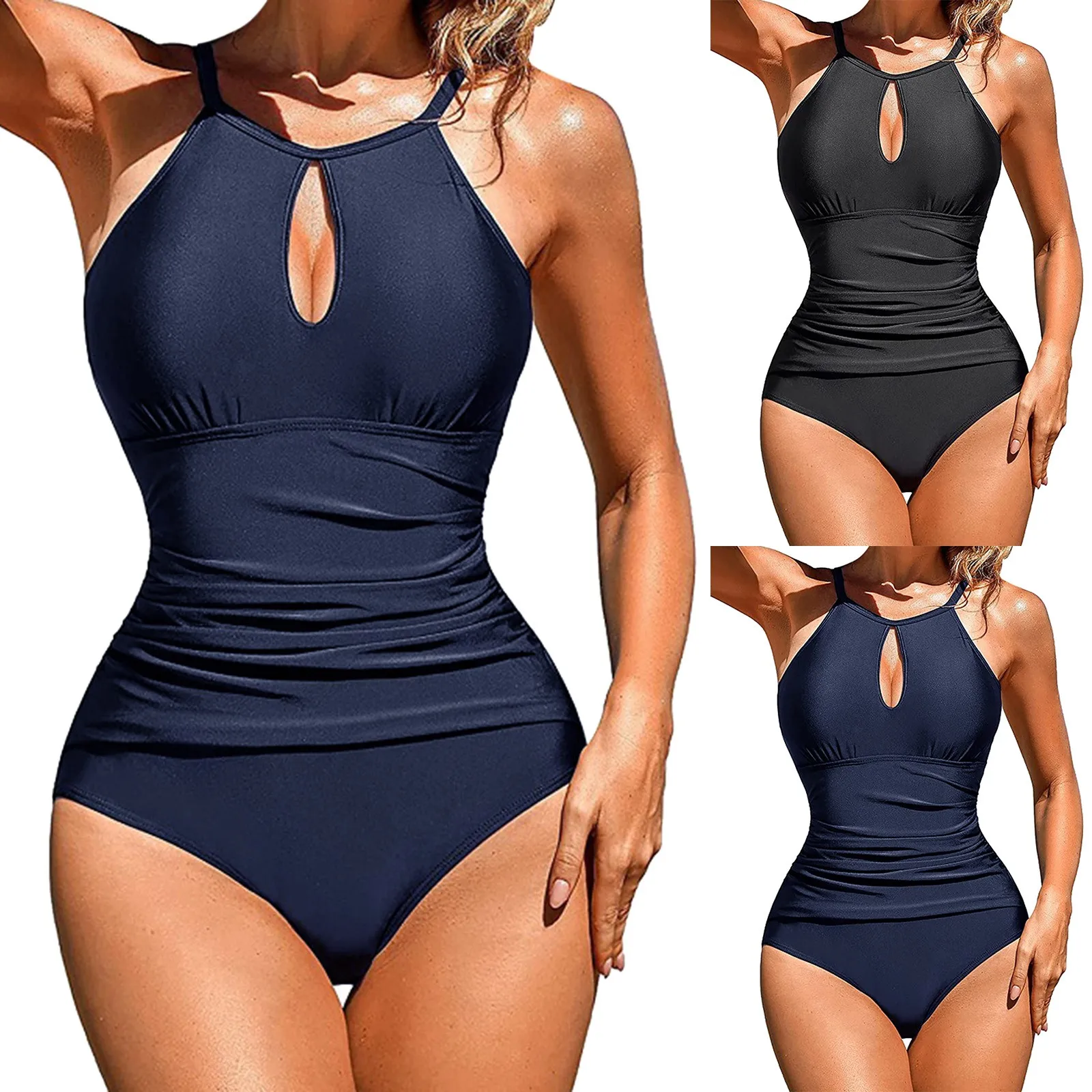 

Новые Сексуальные однотонные плотные бикини, бикини, одежда для плавания, мужские длинные шорты