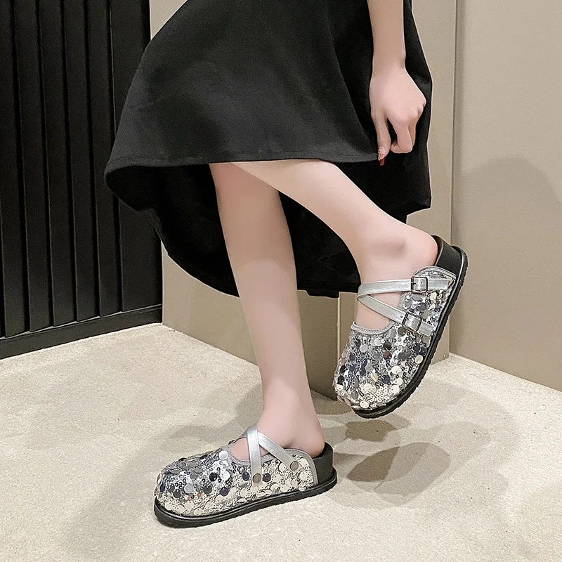 Тапочки Baotou женские на толстой подошве весна-лето 2024