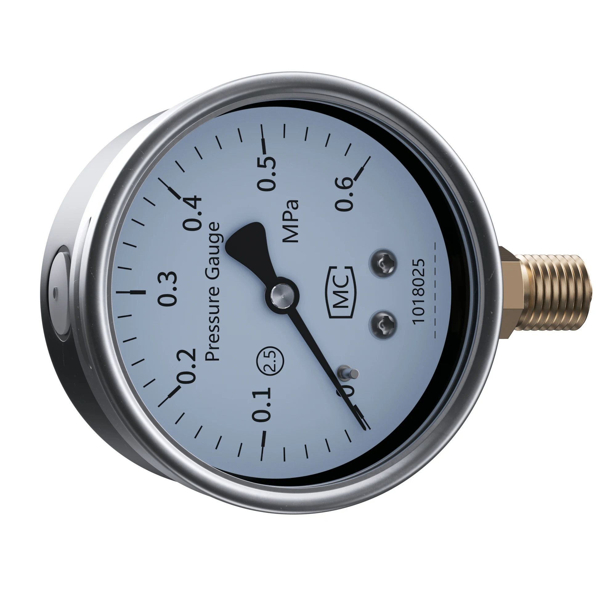 Pointer Pressure Gauges -0.1-60Mpa 0-1.6Mpa 0-2.5Mpa Mechanical M14*1.5 M20*1.5 Digital Gauge