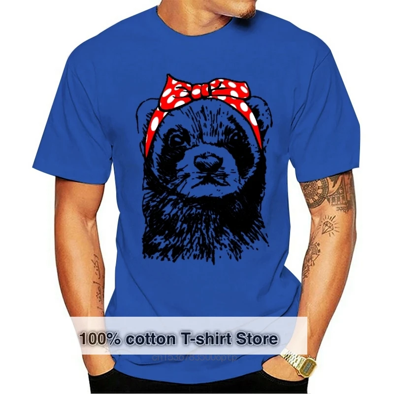 

Женская и мужская футболка с принтом «хорька»