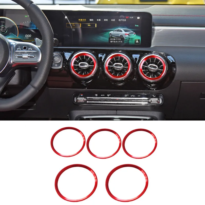 

Mercedes Benz A W177 B W247 GLB X247 CLA C118 GLA H247 Автомобильный Кондиционер С Внутренним Кольцом, Наклейка 2020-2024