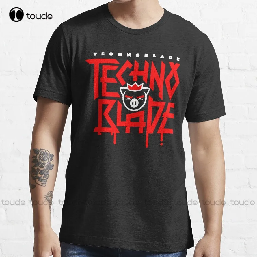 

Technoblade Logo Red Trending T-Shirt T Shirts Custom Aldult Teen Unisex Digital Printing Tee Shirts Xs-5Xl Breathable Cotton