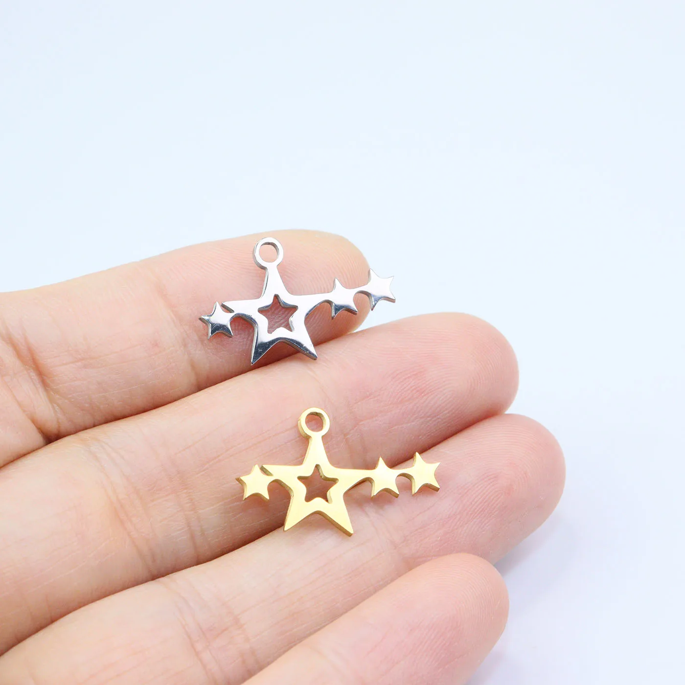 

10 шт., антиаллергенные украшения из нержавеющей стали 304L