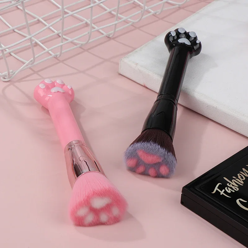 1 шт. мягкая деревянная кисть для нанесения макияжа