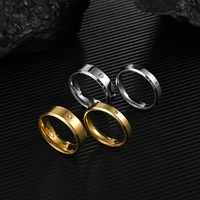 cubic zirconia stainless steel men and women rings bride wedding engagement fashion jewelry custom gift
