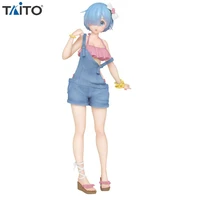 pre order origina taito rezero figure rem original salopette swimsuit renewal ver collectibles anime action model toys gift