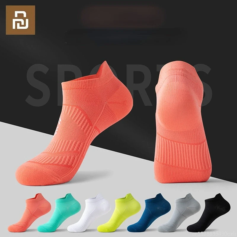 

Youpin 5 Pairs Professional Thin Anti-slip Breathable No Sweat Sports Socks Marathon Basketball Running Socks Athletic Men Women