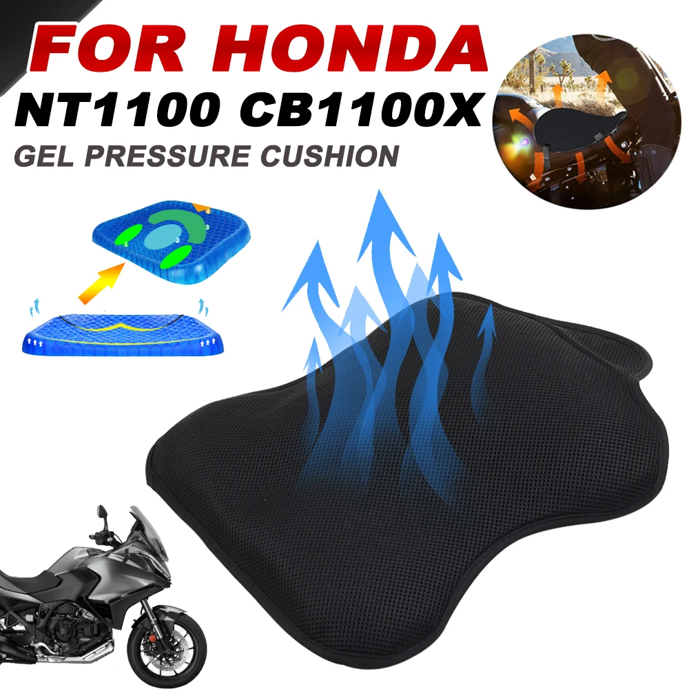 

For HONDA NT1100 NT 1100 CB1100X CB 1100 X 2021 - 2023 Motorcycle Accessories Breathable Pressure Relief Gel Seat Cushion Cover