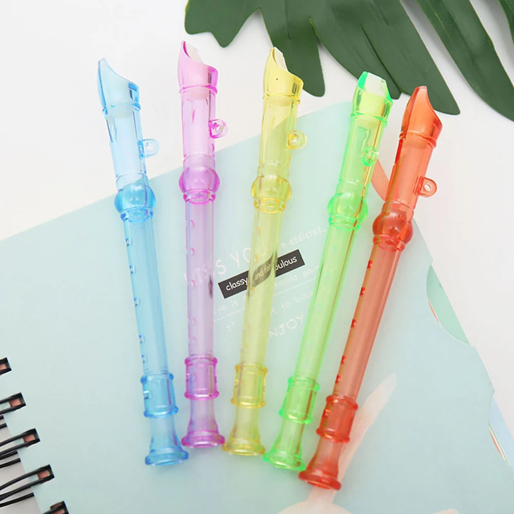 

12 Pc 6 Holes Mini Flute Children Early Education Transparent Flute For Kids Birthday Party Favors Pinata Toy Goodie Bag Fillers
