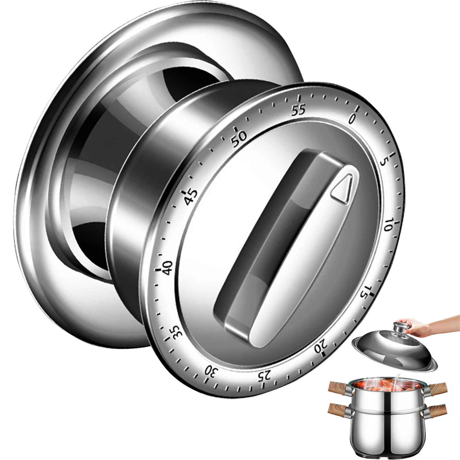 

Mechanical Kitchen Timer Magnetic Kitchen Countdown Timer Multi-Functional Visual Timer For Kids And Adults