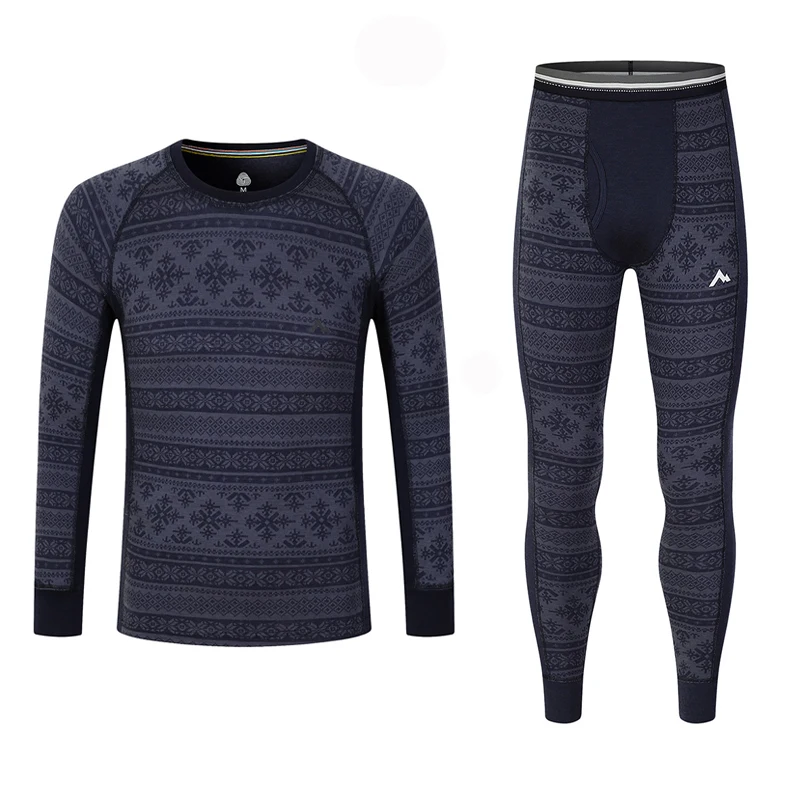 

100% Merino Wool Base Layer Set Men Merino Wool Base Layer Top And Bottoms Soft Thermal Midweight Men Merino Underwear Warm