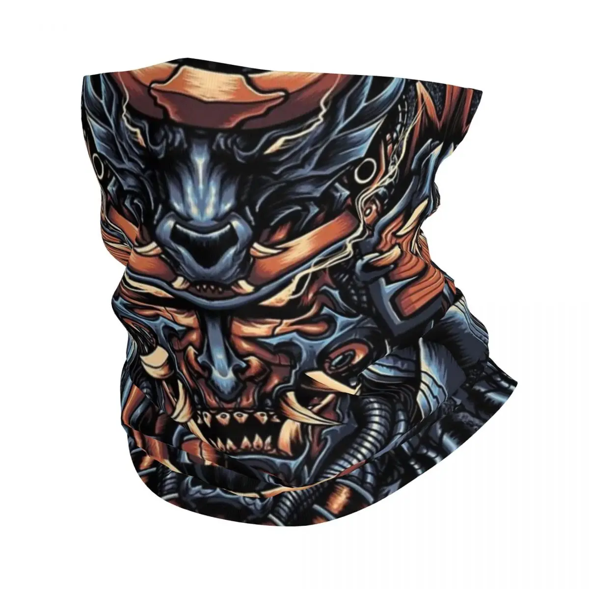 

Awesome Samurai Demon Gold Bandana Neck Gaiter Printed Mask Scarf Multi-use Headwear Cycling For Men Women Adult Winter