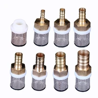 6 8 10 12 14 16mm stainless steel mesh filter garden irrigation pump protection hose water cleaning filter pagoda brass fitting