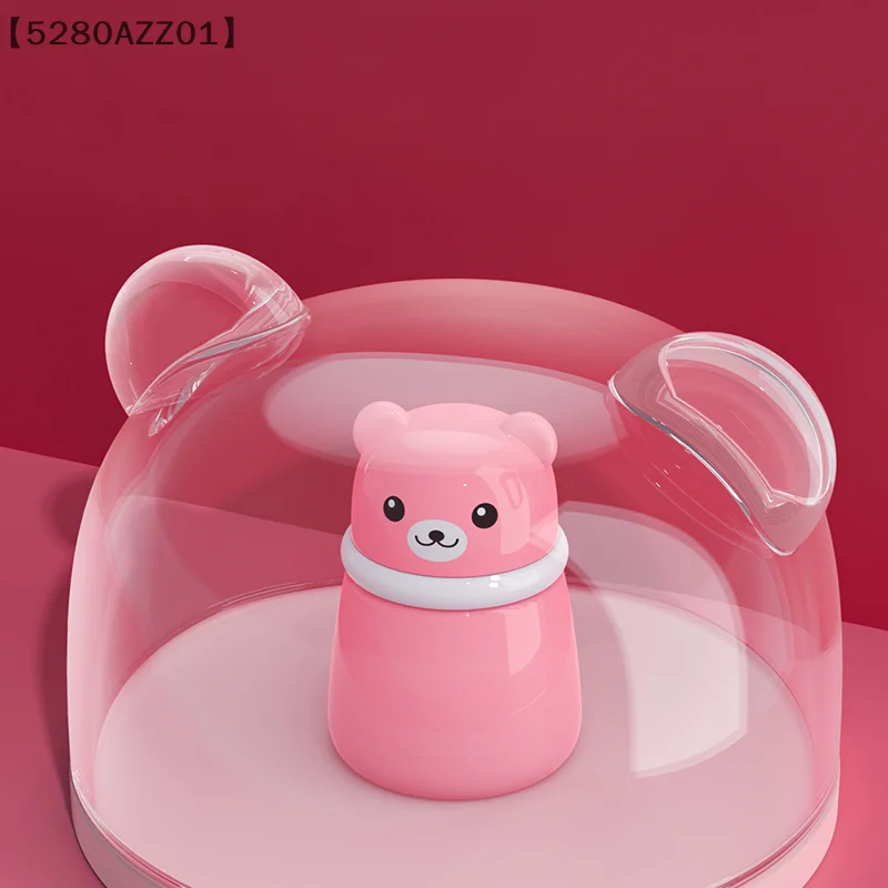 Милый мультяшный медведь детский пуховка пустая коробка для хранения талька