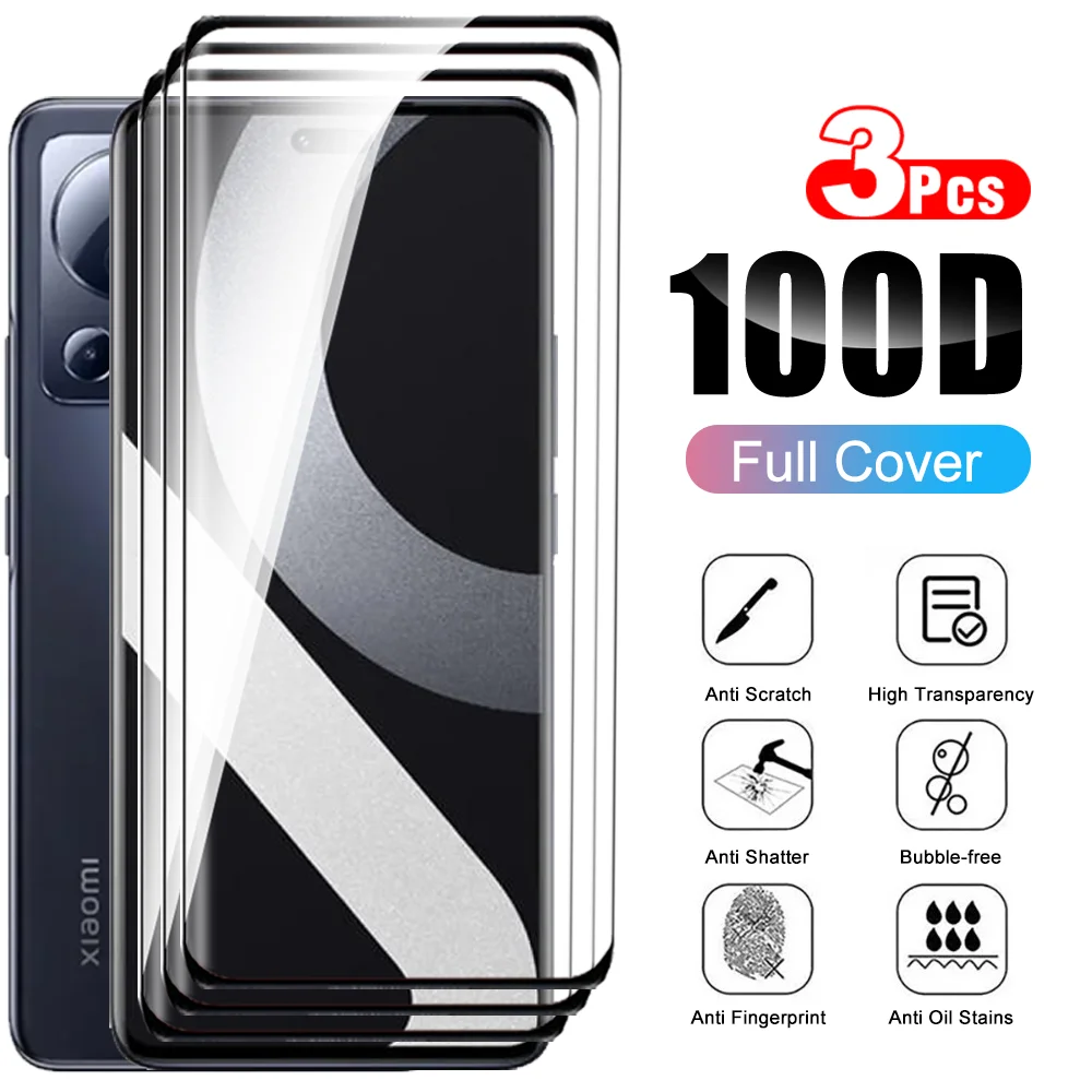 

For Xiaomi 13 Lite Xiaomi13 Pro 5G 3Pcs Curved Tempered Glass Mi 13Pro 13Lite Xiaomi13Lite Xiaomi13Pro Safety Screen Protectors