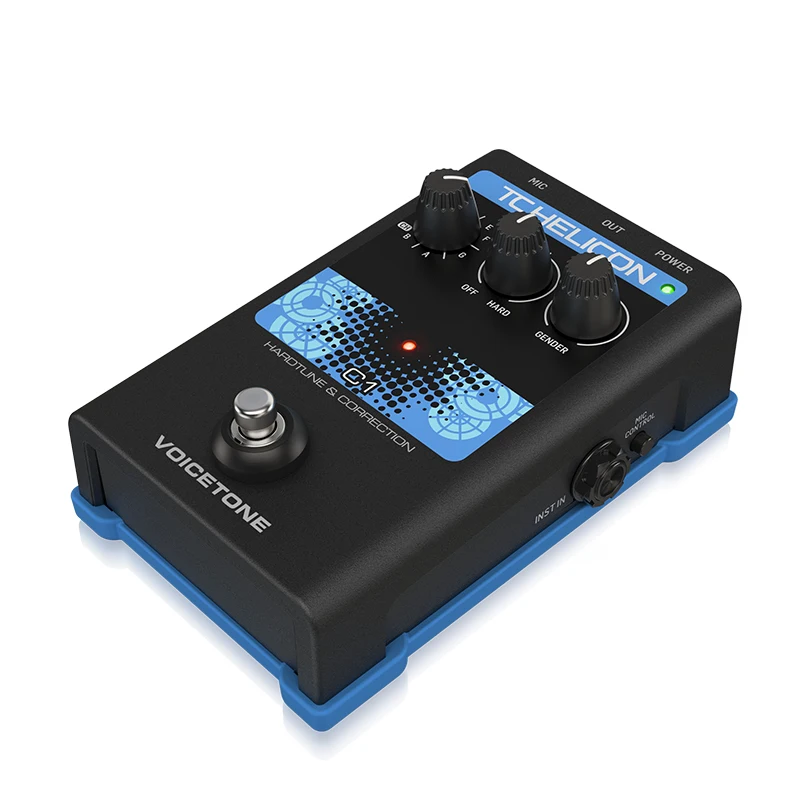 Фото TC Helicon VOICETONE C1 Профессиональная голосовая модификация гитарной педали эффектов для прямых шоу и трансляций №2
