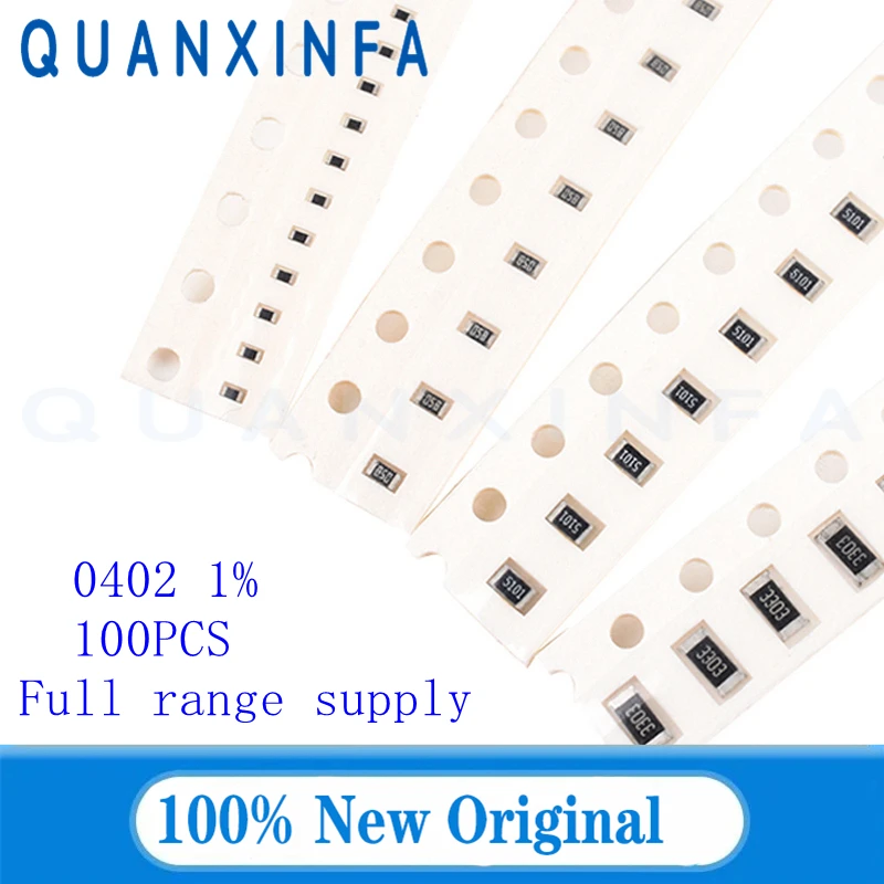100 шт. 0402 SMD резистор 0R 10M 1/16W 0R-1M 1 10 1% 100 150 Ом 1K 220 ...