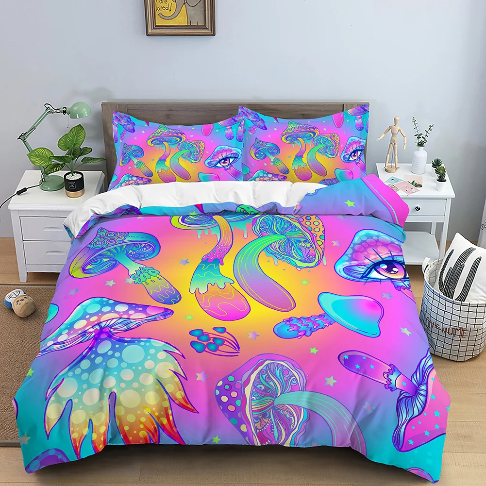 Психоделический пододеяльник в виде гриба для ведра пододеяльники взрослых