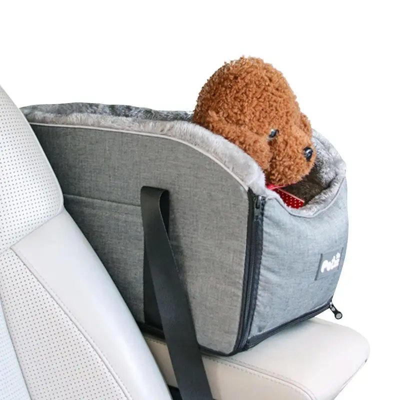 

Portable Pet Dog Car Seat Dog Console Car Seat Universal Elevated Dog Car Seat Washable Car Armrest Seat for Dogs Cats Travel