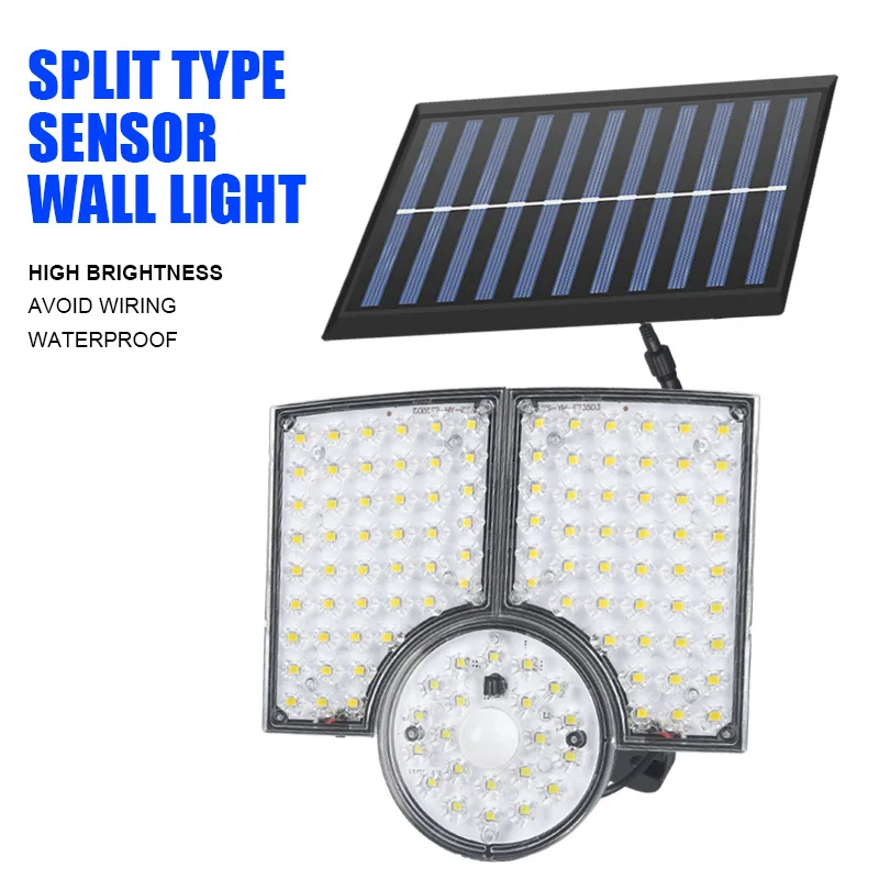

LED Solar Split Wall Light Outdoor Multifunctional Remote Control Lighting Solar Lights