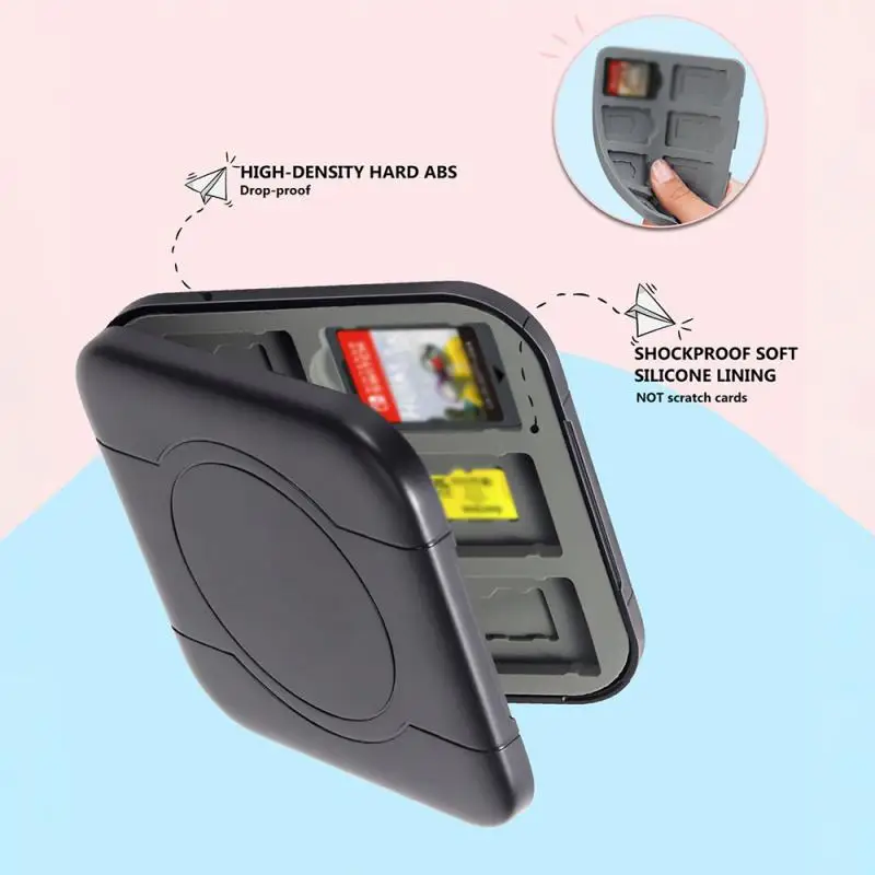 

12in1 Ns Switch Oled Game Card Magnetic Storage Box SD Card Storage Box For Card Package Accessories Storage Box