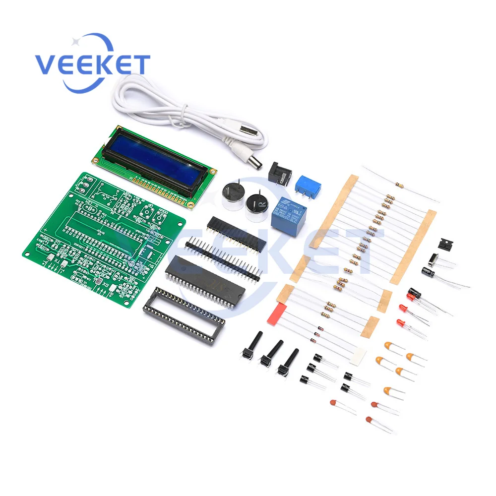 

51 Single-chip Ultrasonic Rangefinder DIY 4.5-5.5V 3CM-150CM Plane Distance Ultrasonic Rangefinder Board diy Kits 51 Single-chi