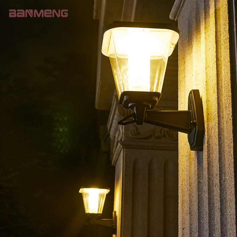 

Solar wall light LED Solar energy outdoor garden courtyard villa Fence Exterior wall waterproof IP55 sconces lamp home door