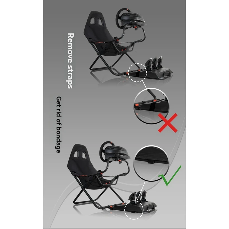 Фото Комплект для крепления педалей Playseat Challenge, совместимый с педалями Thrustmaster T3PA/T2PA, набор для фиксации педалей для симуляторов гонок. №5