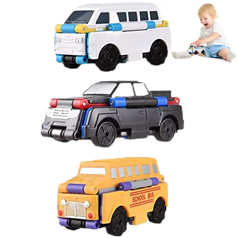 

Transforming Car Set Creative Reverse Vehicle Toy Set Pull Back Toy Car Rapid Transformation In 3 Seconds No Batteries Needed