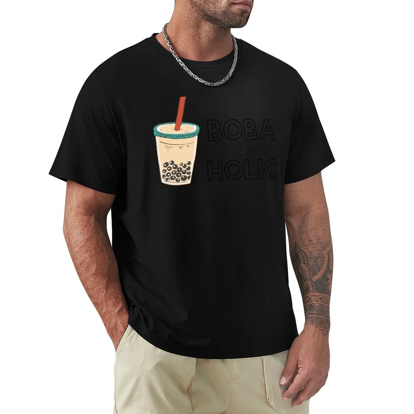 Футболка BOBA-HOLIC футболки с рисунком простые аниме для мужчин