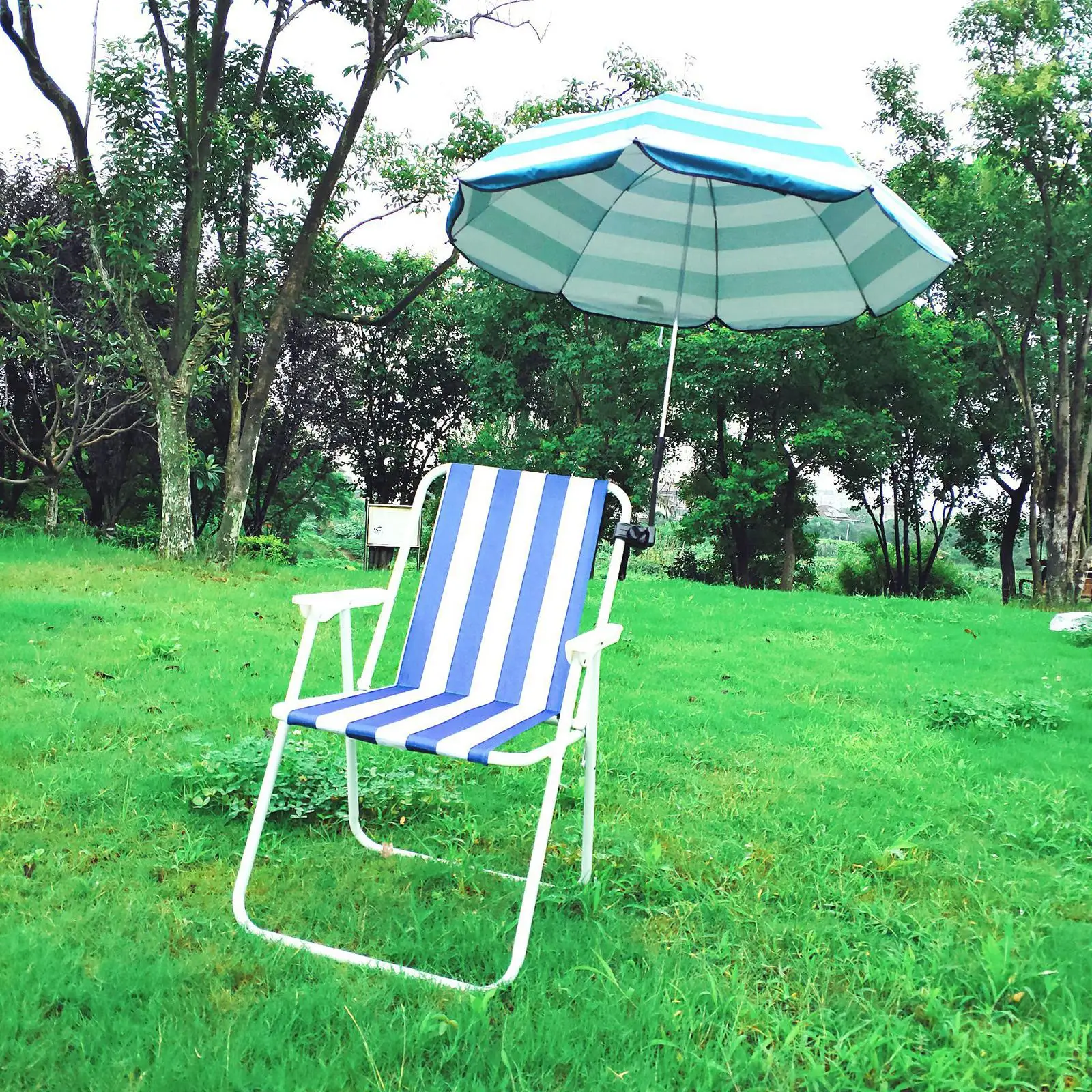 Ombrellone da spiaggia portatile con morsetto universale parasole regolabile riparo a baldacchino per sedia da Kayak all'aperto escursionismo pesca