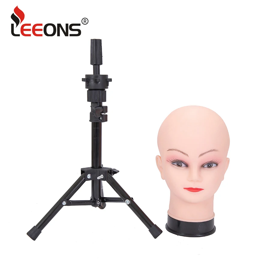 

Leeons Bald штатив с регулируемой головой и подставкой, профессиональная косметология для изготовления париков