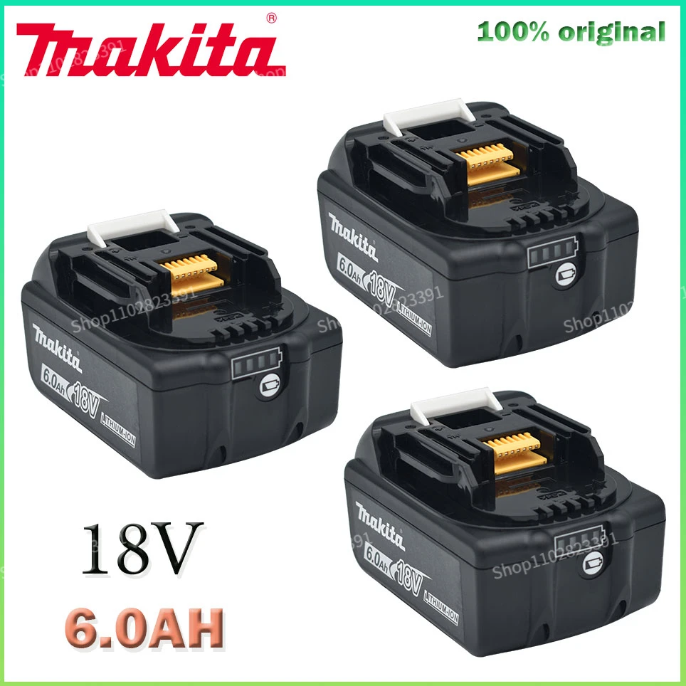 

Makita 18V 6000mAh Lithium ion Rechargeable Battery 18v drill Replacement Batteries BL1860 BL1830 BL1850 BL1860B