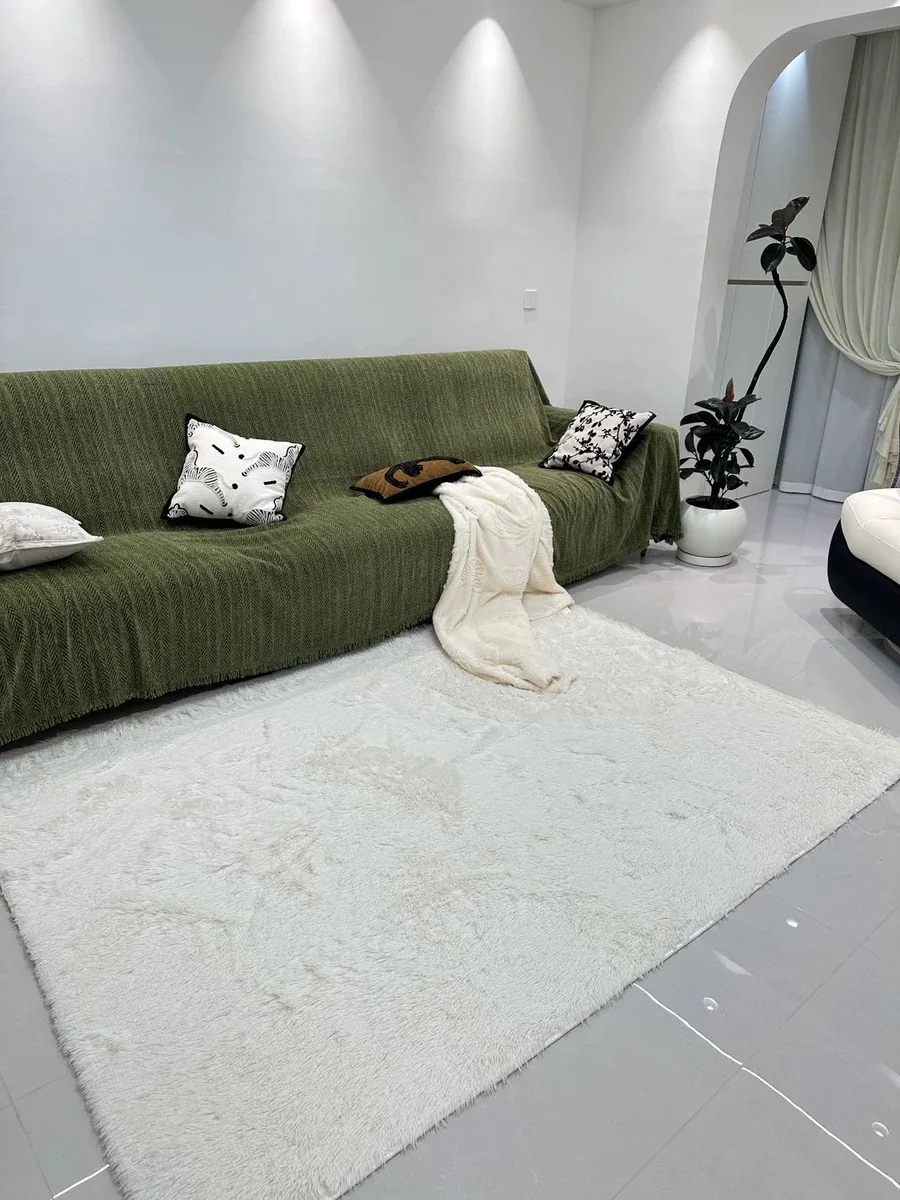 Alfombra mesita noche decoración hogar suave gruesa esponjosa undejos animados sala estar