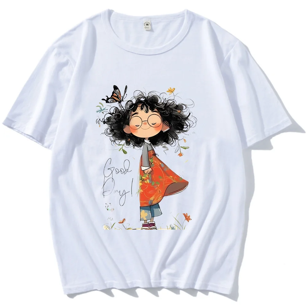 Женская футболка Manal Bashihab мультфильм из хлопка