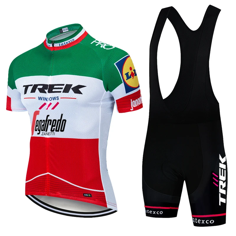 

TREK Cycling Mtb Costume for Men's Bike Jersey Male Clothing Sports Set Uniforms Man Clothes Laser Cut Maillot Shorts Bib Outfit