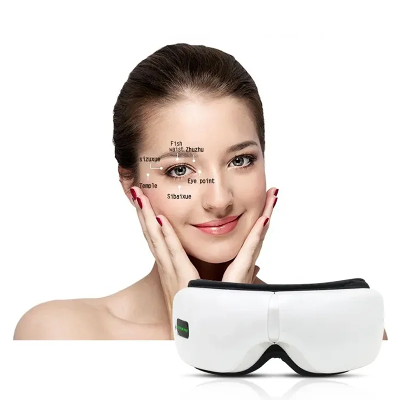 

Eye Massager Heated Eye Mask With Compression Massage Music For Migraine, Dry Eye, Eye Strain, Dark Circles Relief Improve Sleep