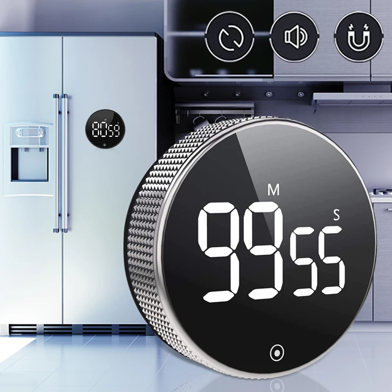 

Умный магнитный Кухонный Таймер электронные цифровые таймеры механический таймер для приготовления пищи обратный отсчет будильник часы для обучения фитнеса секундомер Время