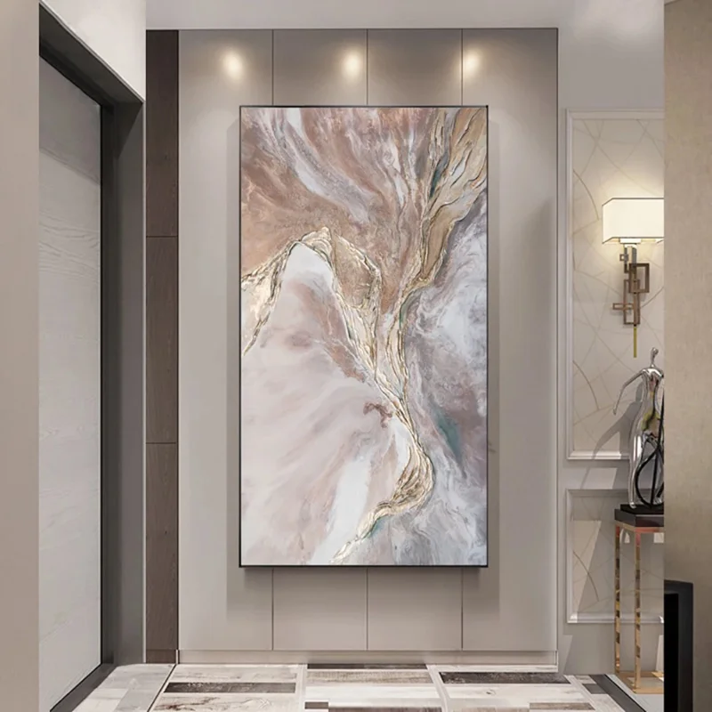 Современная Абстрактная текстура акриловая Картина на холсте ручная роспись